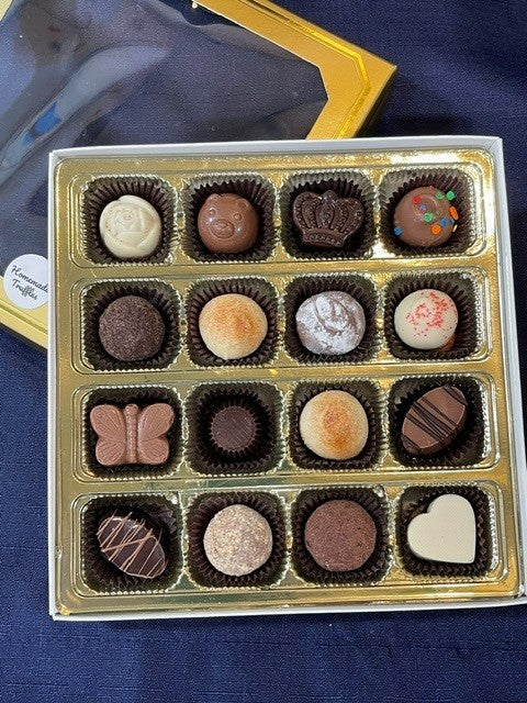 16pc Handmade Truffle Assortment - Hansel And Gretel Candy Kitchen
