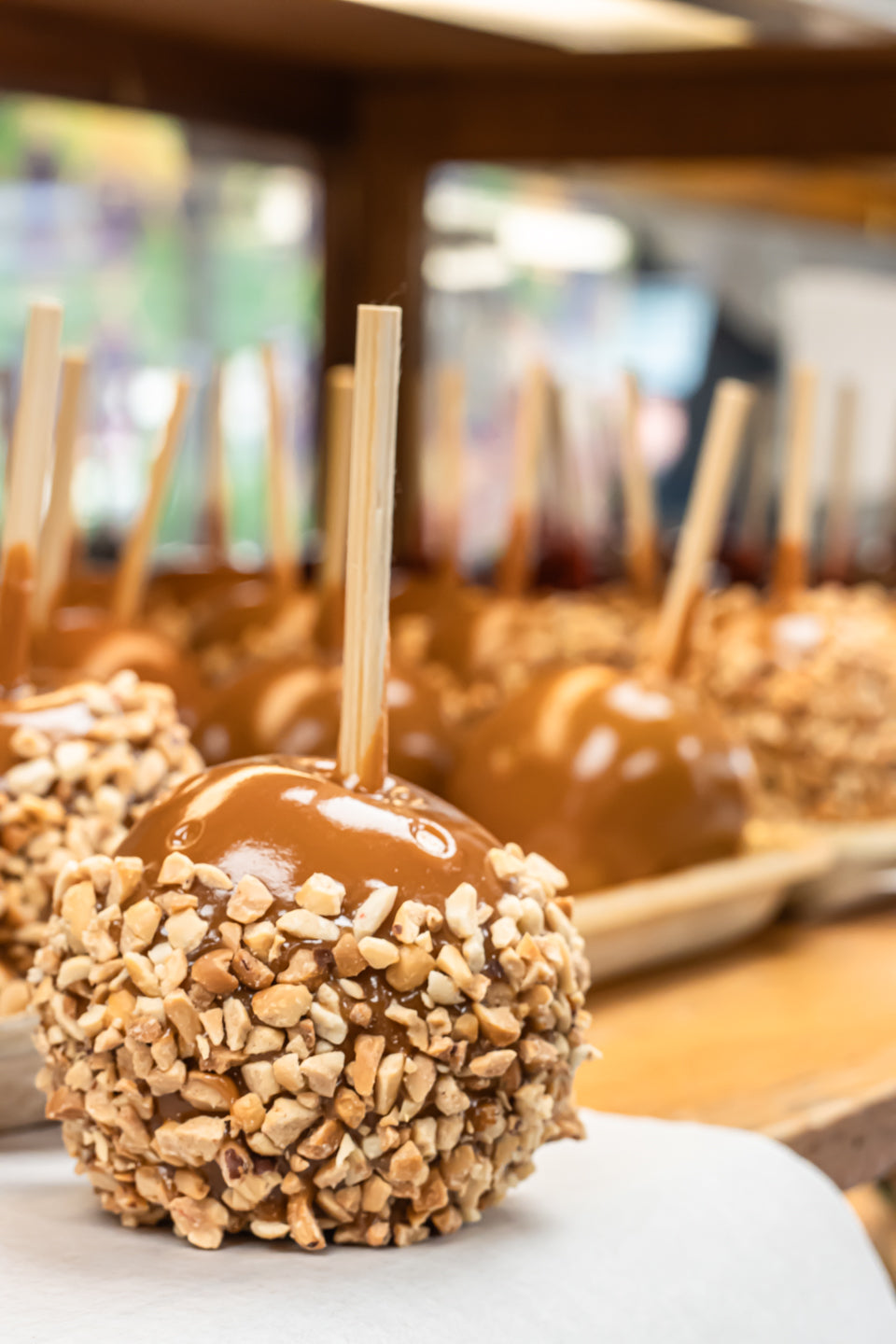 Handmade Caramel Apple with Peanuts 