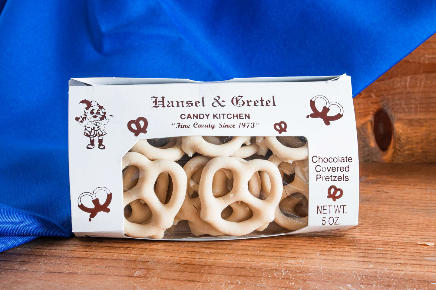 Hansel and Gretel White Chocolate Covered Pretzels Boxed from Hansel and Gretel Candy Kitchen Helen Georgia