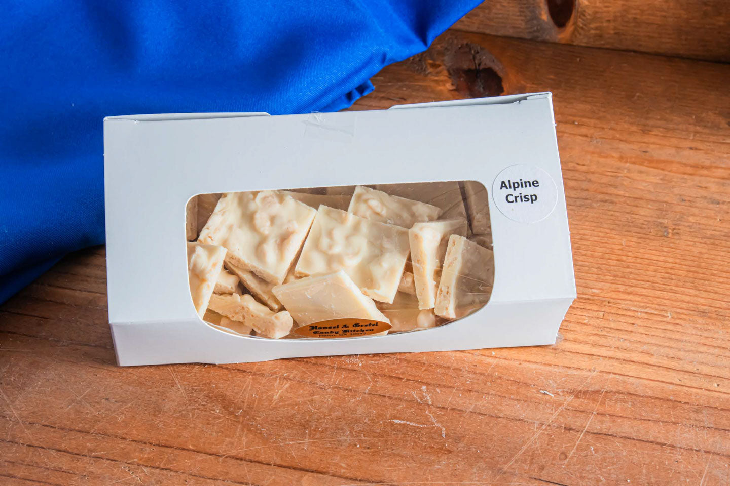 Alpine Crisp Bark 8oz Box - Hansel And Gretel Candy Kitchen - Helen GA