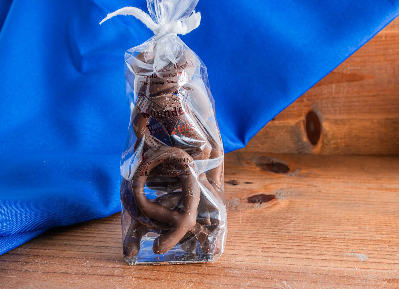 Milk Chocolate Covered Wounded Pretzels 4oz Bag from Hansel and Gretel Candy Kitchen Helen Georgia