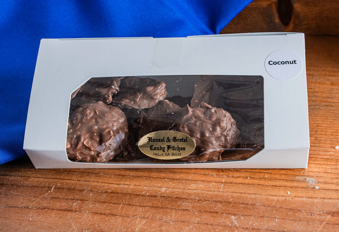 Hansel and Gretel Coconut Clusters Milk Chocolate Boxed 6oz, Helen Georgia