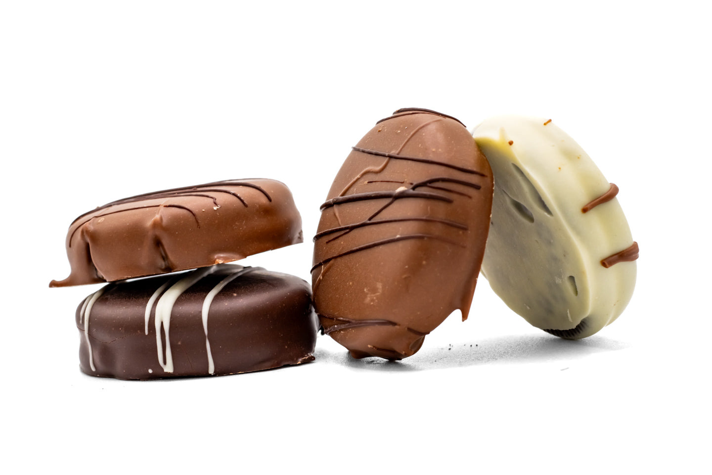 4pc Pre Packaged Assorted Chocolate Covered Cookies Oreos from Hansel and Gretel Candy Kicthen Helen Georgia