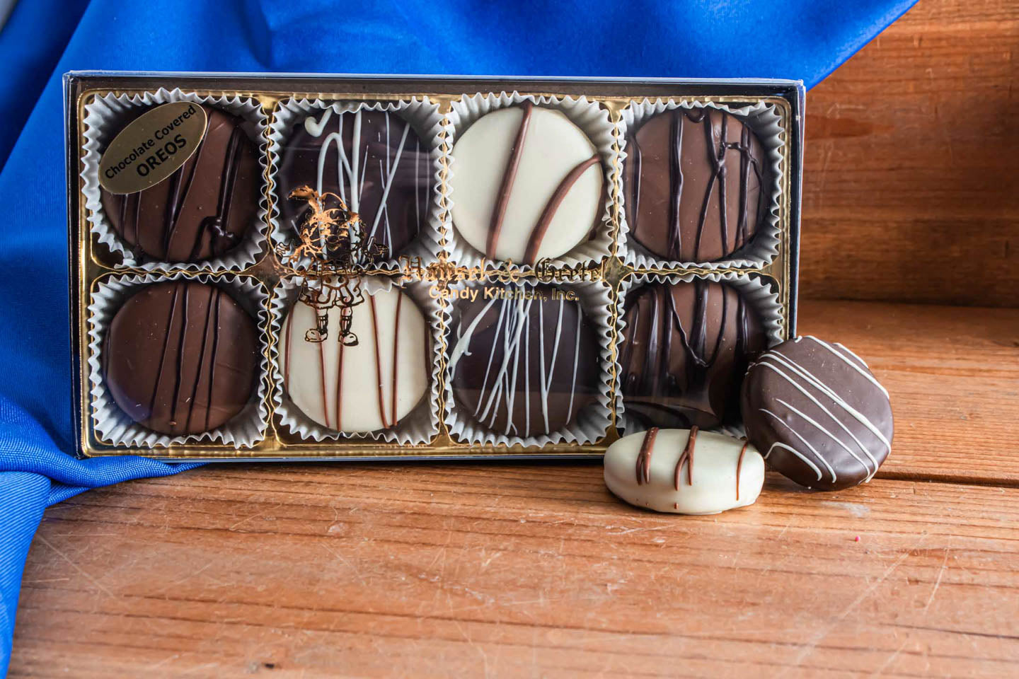 Hansel and Gretel 8pc Chcocolate Covered Oreos Custom Box, from Hansel and Gretel Candy Kicthen, Helen Georgia