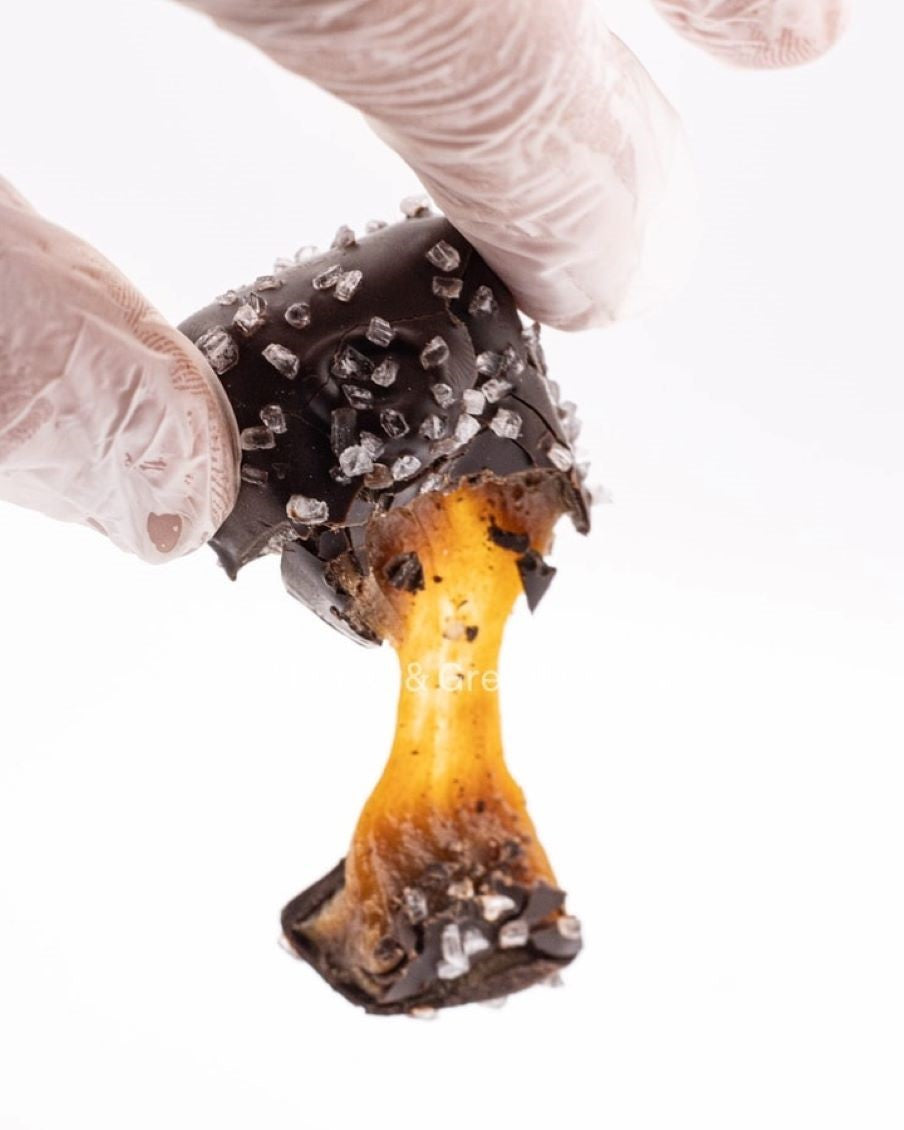 Hansel & Gretel Caramel Truffle pulled apart