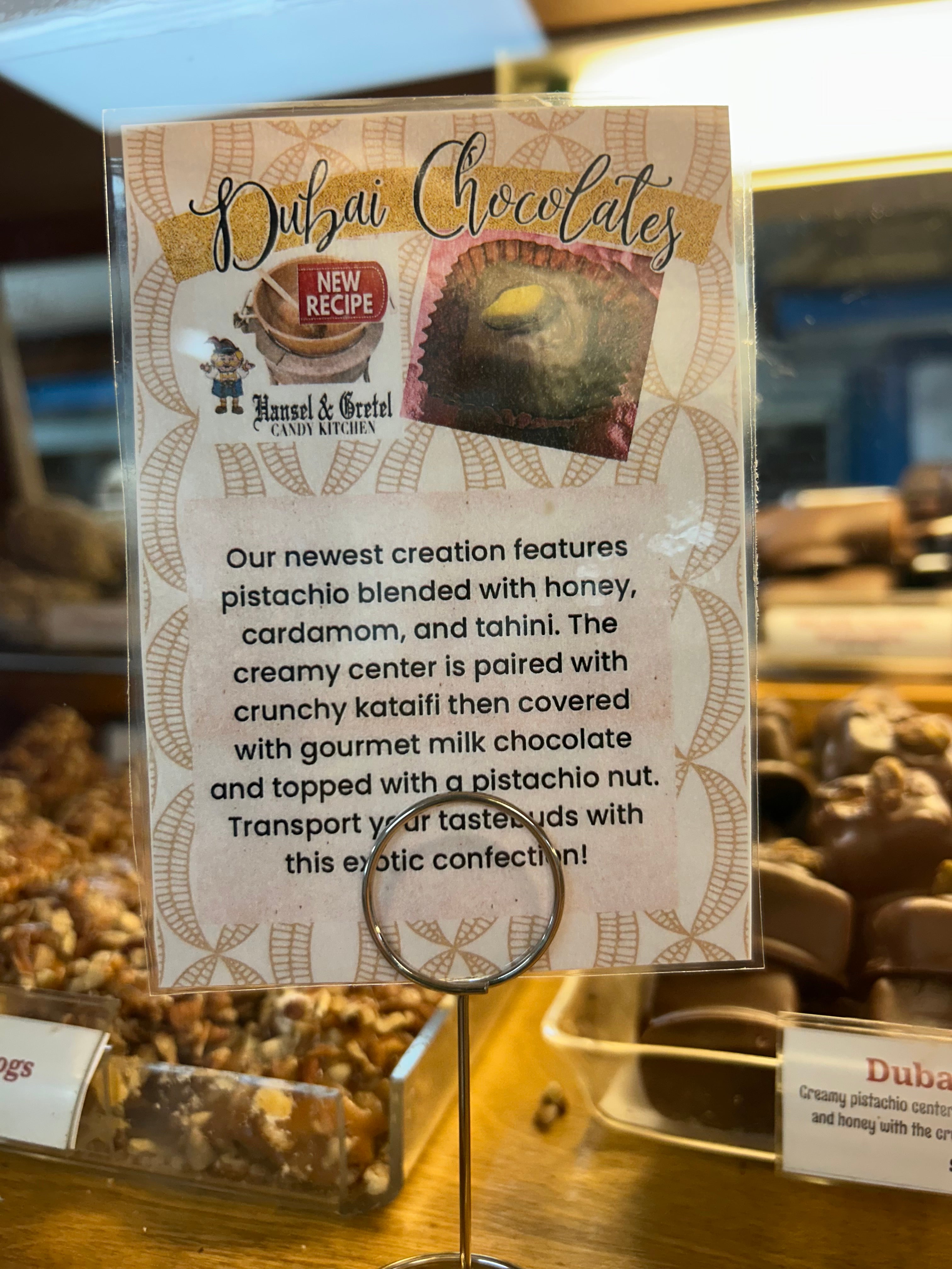 Dubai Chocolates packaging 