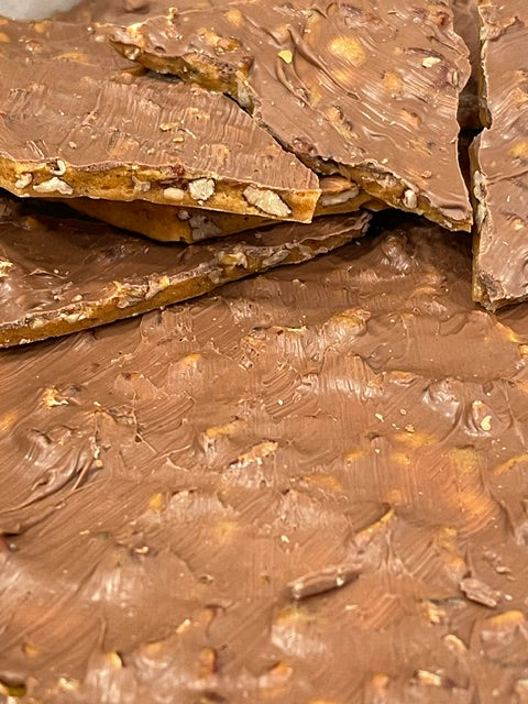Chocolate Covered Pecan Brittle
