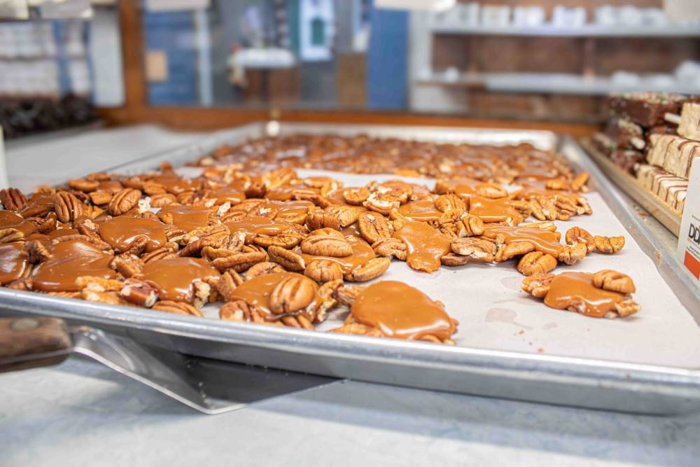 Chocolate Snappers on a cooling tray