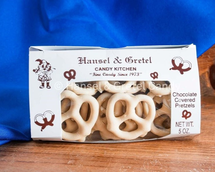Pretzel Box 5oz Hansel & Gretel Candy Kitchen Helen GA Hansel And