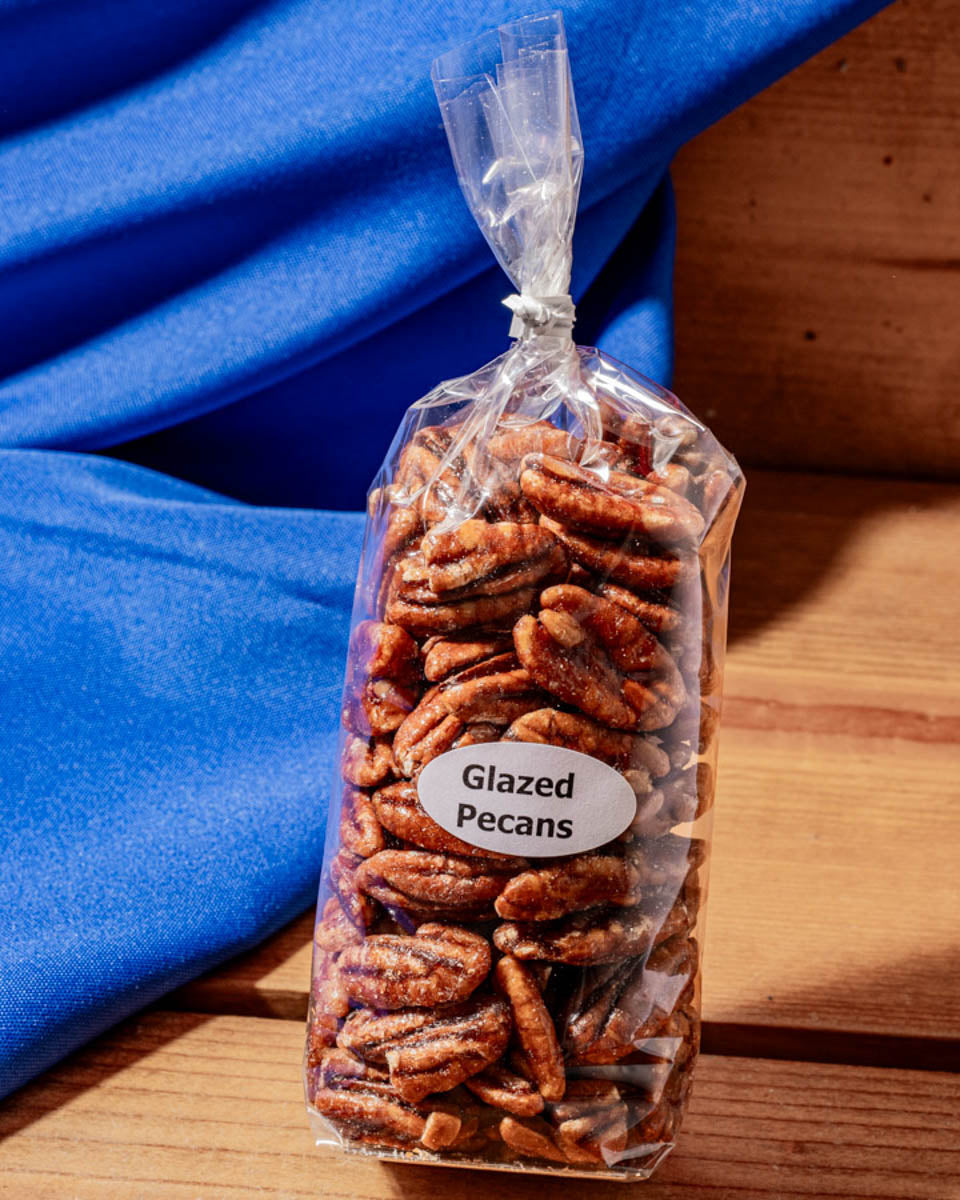 Glazed Pecans 8oz Bag from Hansel and Gretel Candy Kitchen Helen Georgia
