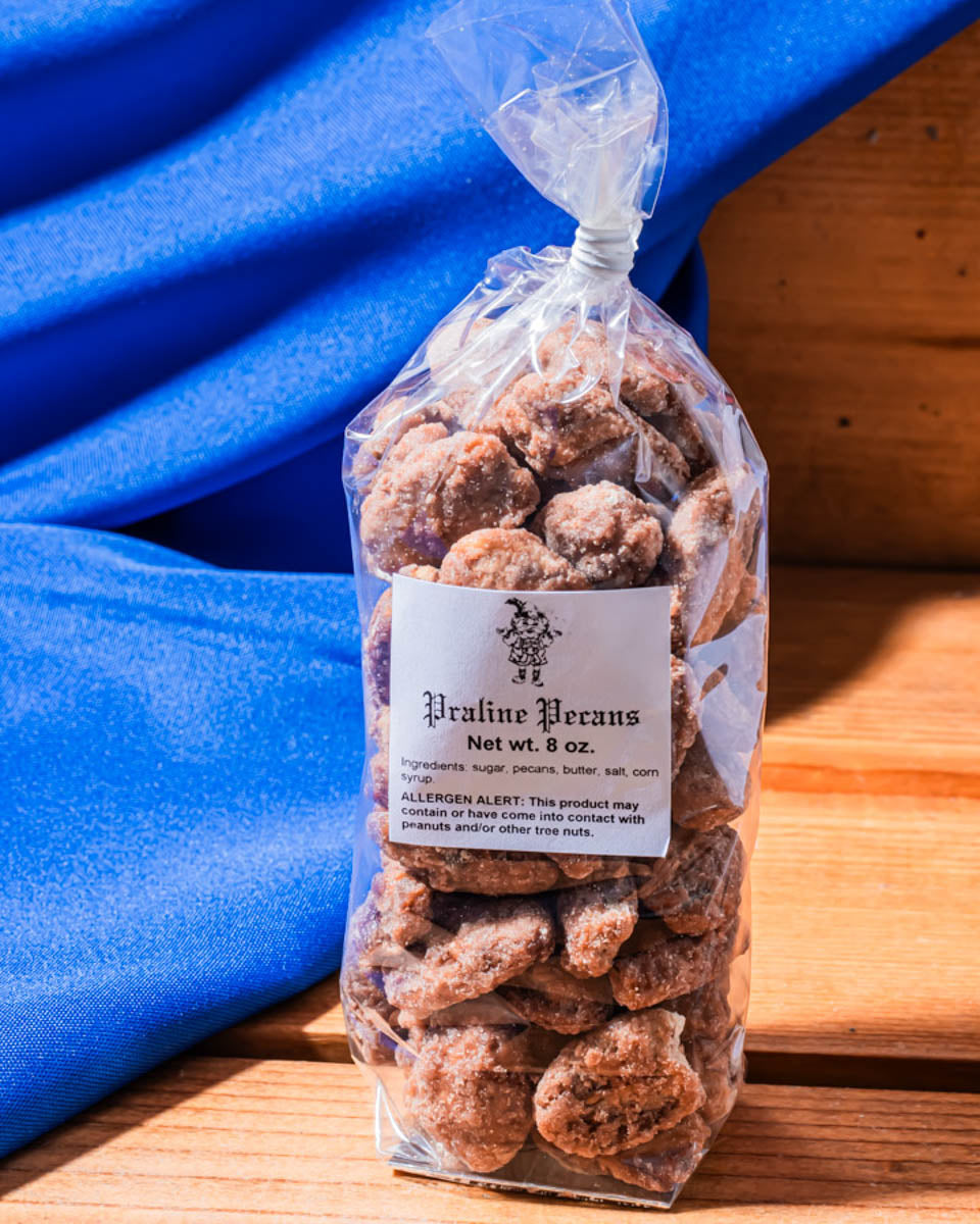 Praline Pecans 8oz Bag from Hansel and Gretel Candy Kitchen Helen Georgia