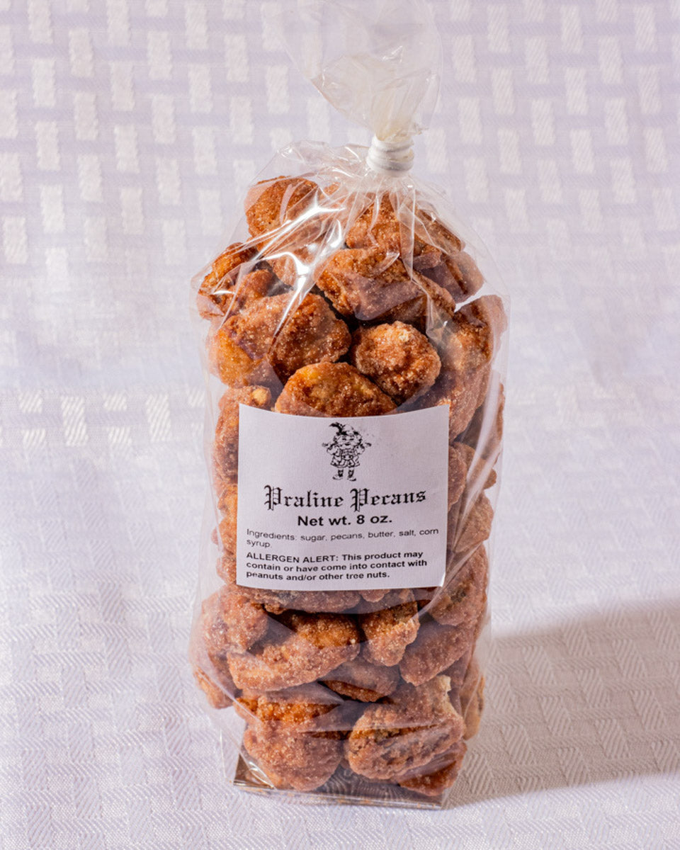 Praline Pecans 8oz Bag - Hansel And Gretel Candy Kitchen - Helen GA