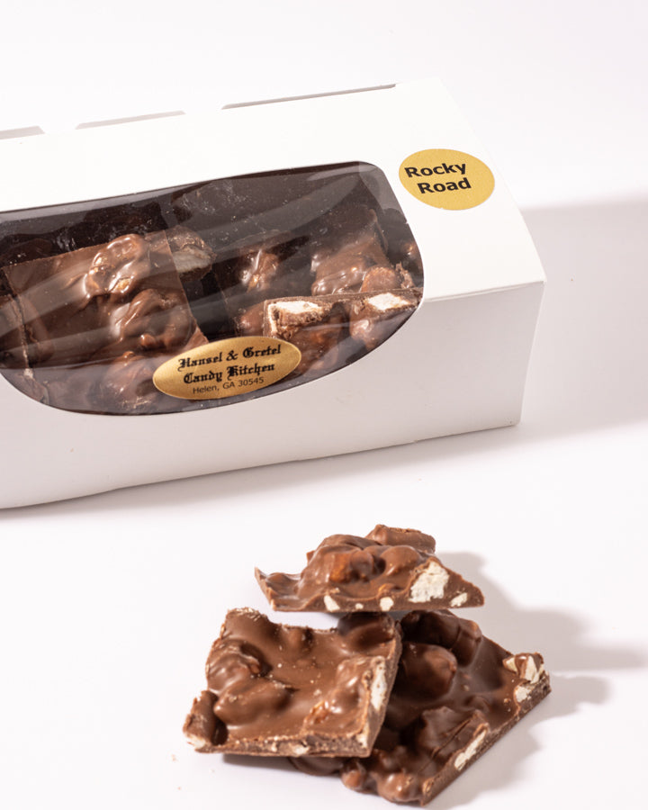 Hansel and Gretel Rocky Road Bark Box from Hansel and Gretel Candy Kitchen Helen Georgia